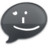 iChat Black Smile Icon